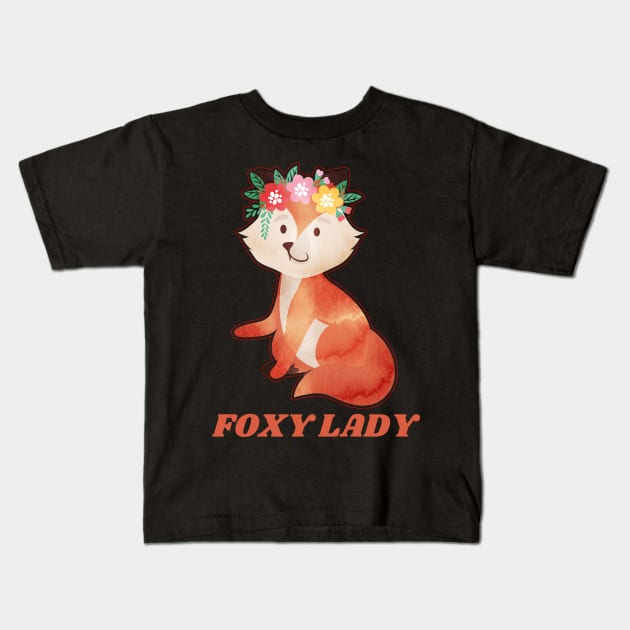 FOXY LADY Kids T-Shirt by DZHotMess